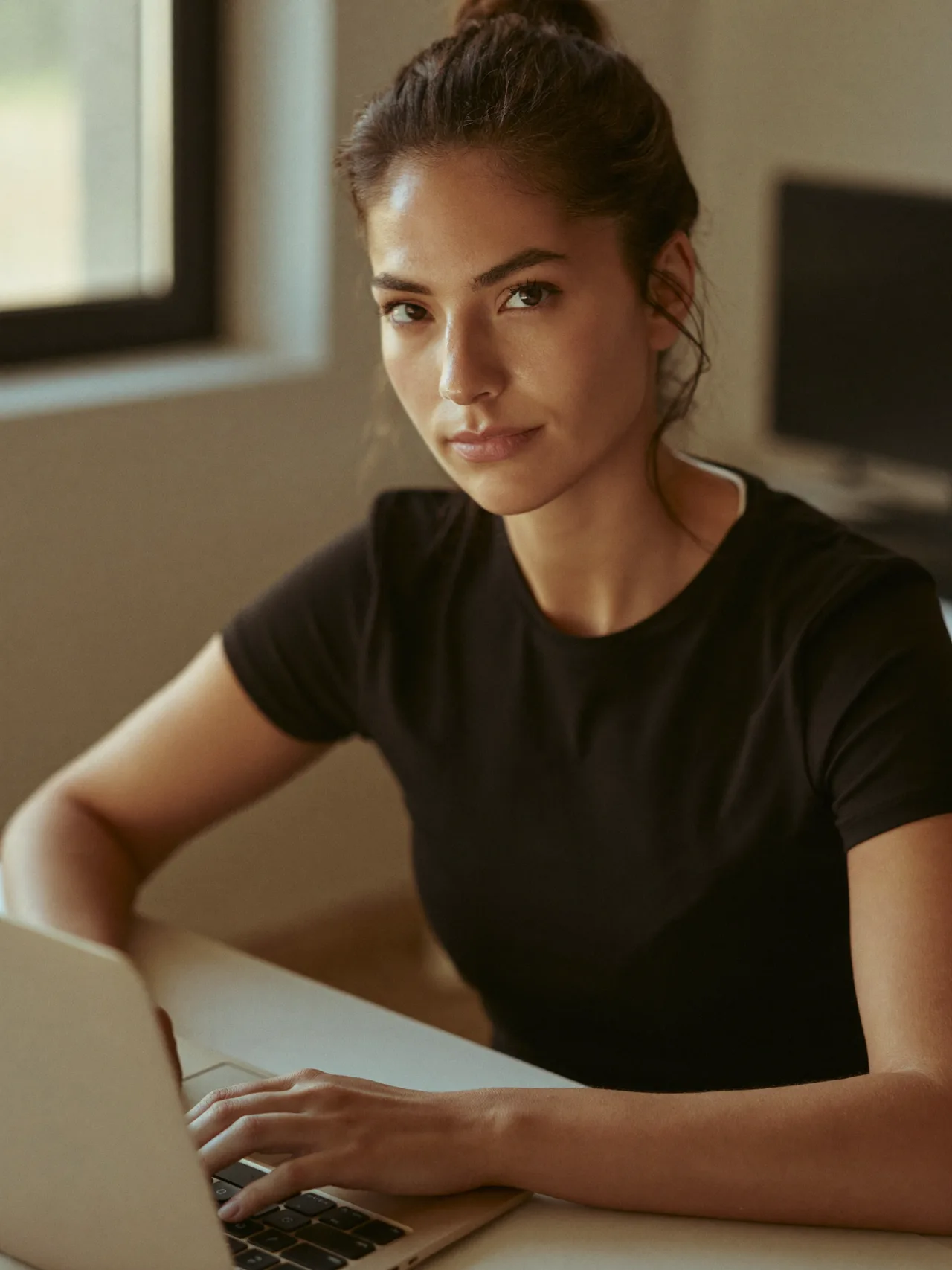 An operator at her desk, reading a vendor pricing page